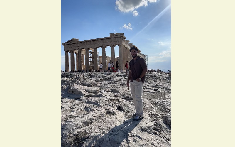 Me at the Acropolis in Athens